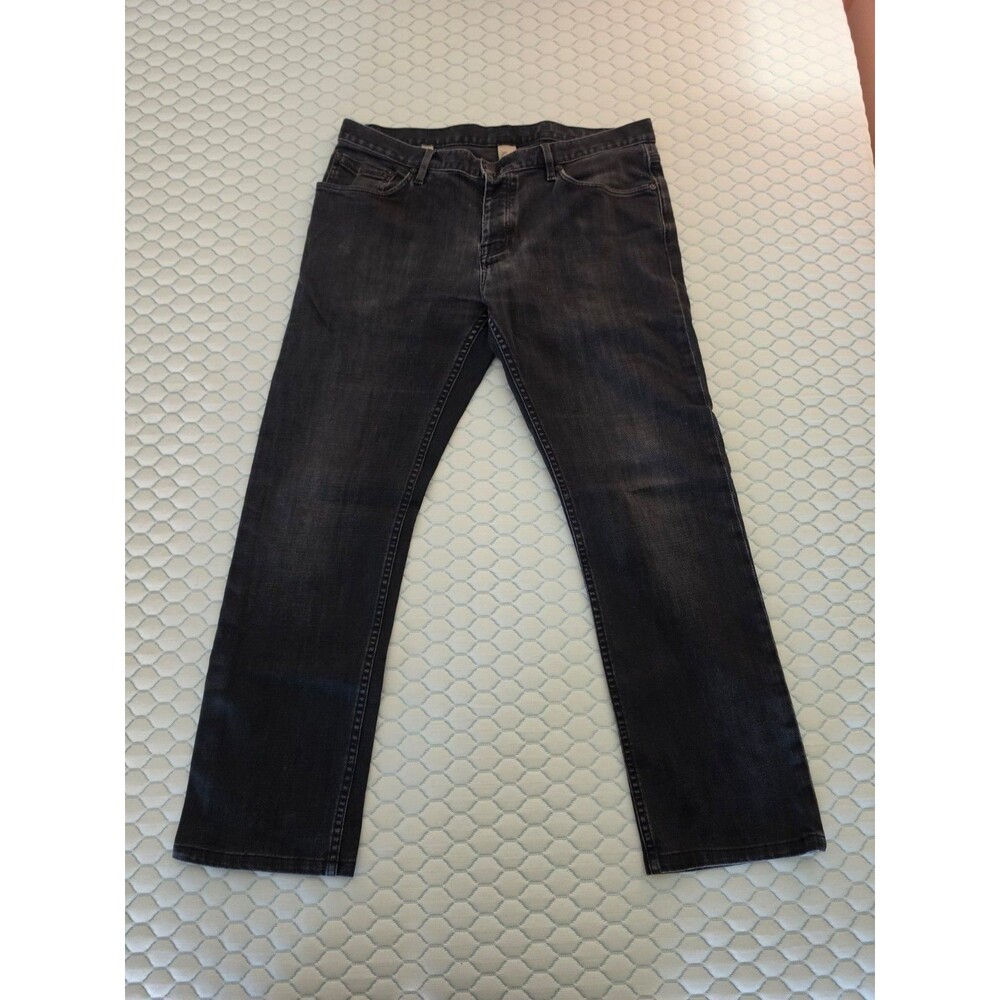 Burberry Brit Mens Black Slim Fit Jeans 33R Check Pocket Turkey